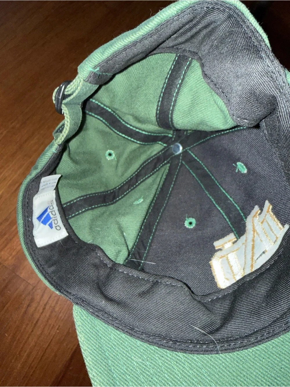 Irish ND Notre Dame Adjustable Green Adidas Baseball Cap
